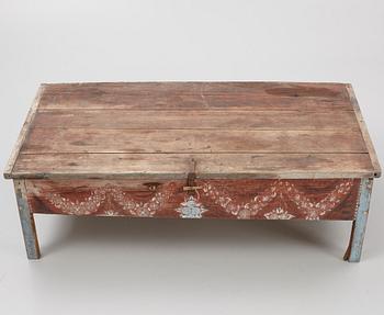 A Swedish provincial chest table, 19th century.