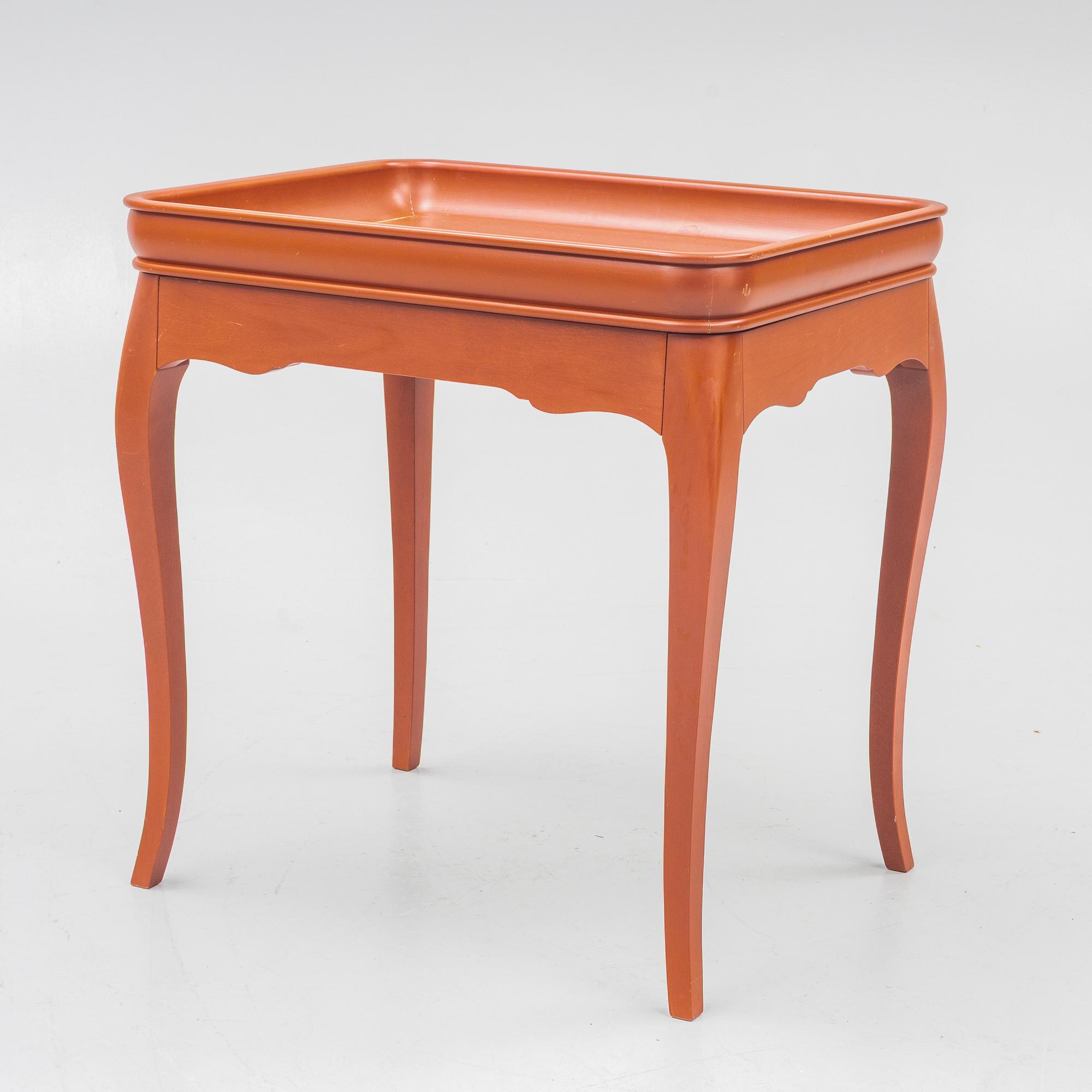 A tray table, "Hällestad", from IKEA's 18th-century series, late 20th century.