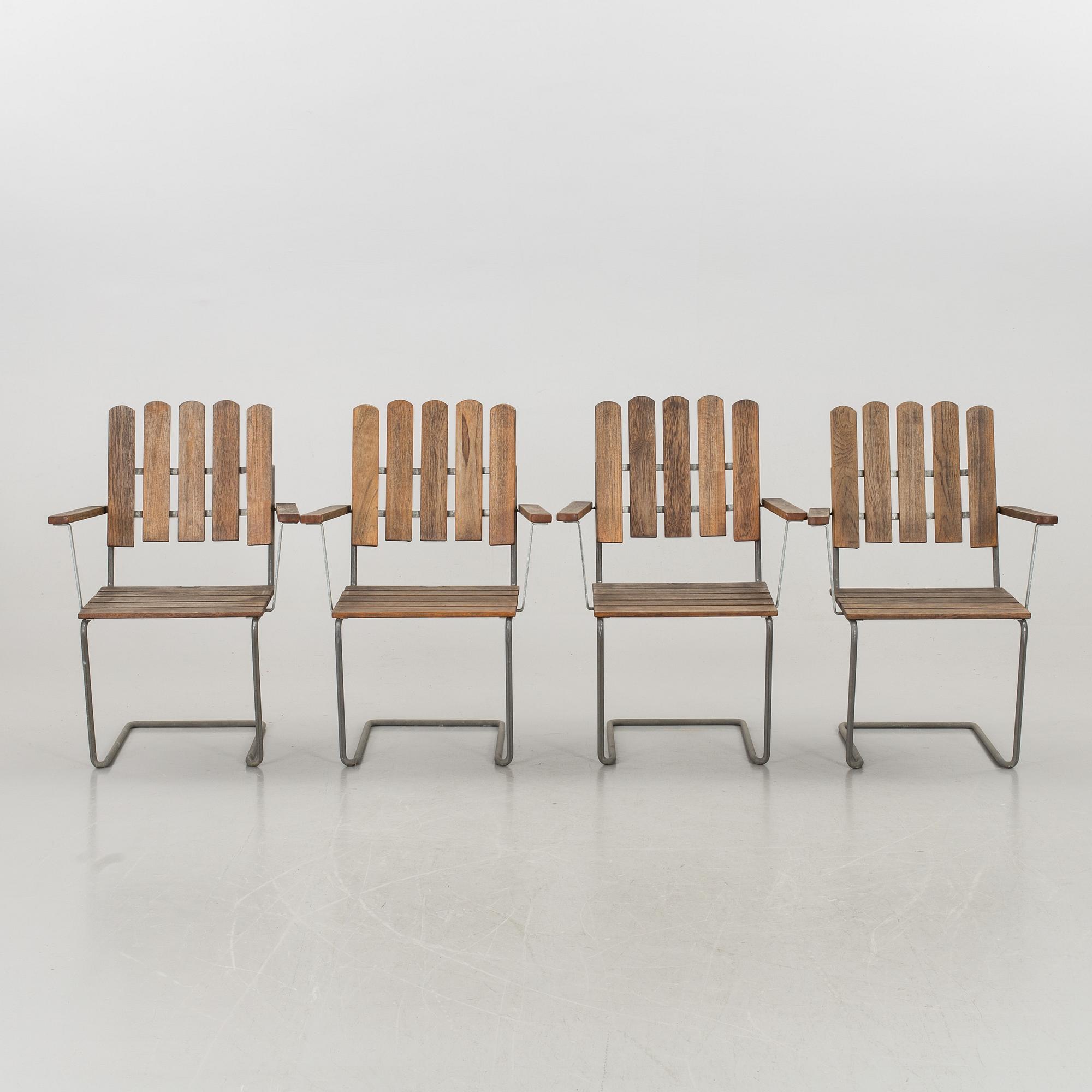 TRÄDGÅRDSMÖBLER, 4+1, GRYTHYTTAN.