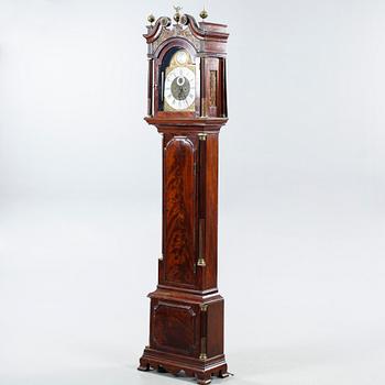 A 18th century grandfather clock.