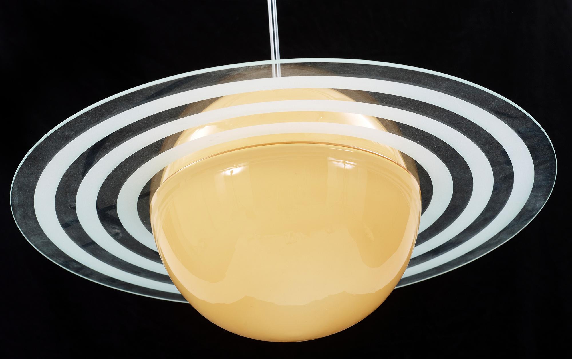 TAKLAMPA, "Saturnus", 1900-tal. Höjd ca 58 cm.