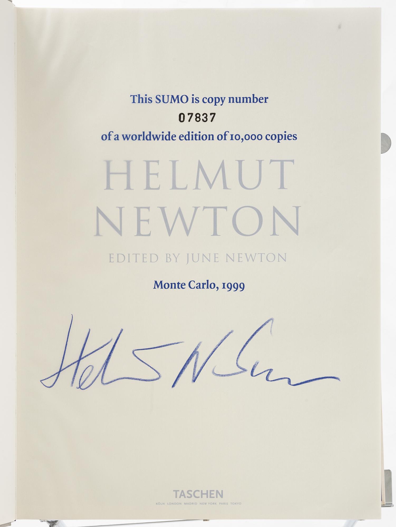 Helmut Newton, "SUMO", 1999.