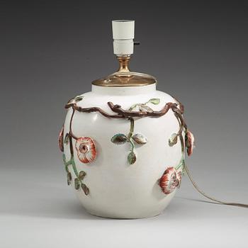 A Swedish faience jar, Marieberg, 18th Century.