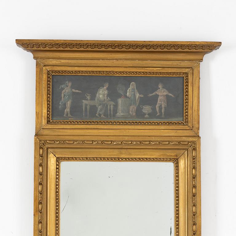 A late Gustavian mirror, around the year 1800.