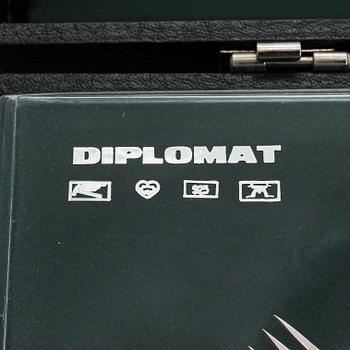 A 72-piece sterling silver cutlery set, 'Diplomat', Kultateollisuus Turku 1978. In three original boxes.