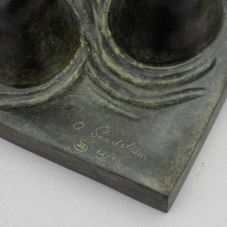 Anders Sandström, skulptur, brons, signerad och numrerad 12/12.