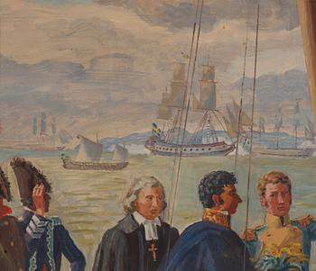 Arvid Fougstedt, Jean Baptiste Bernadotte anländer till Helsingborg 1810.