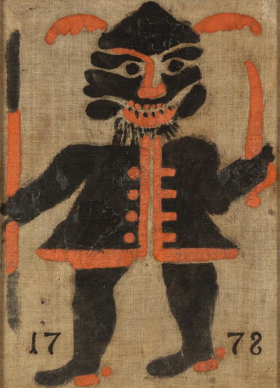 3 Flags for wolf hunting, inscribed 1778.