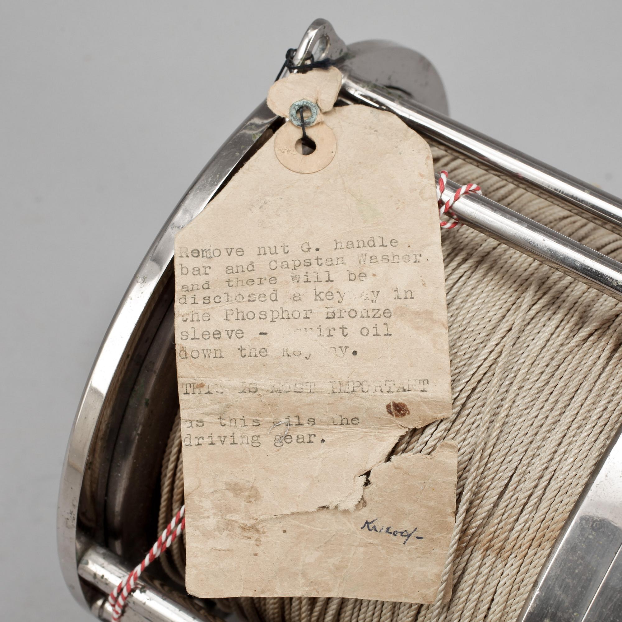 A HARDY-ZANE GREY 7" "BIG GAME REEL".