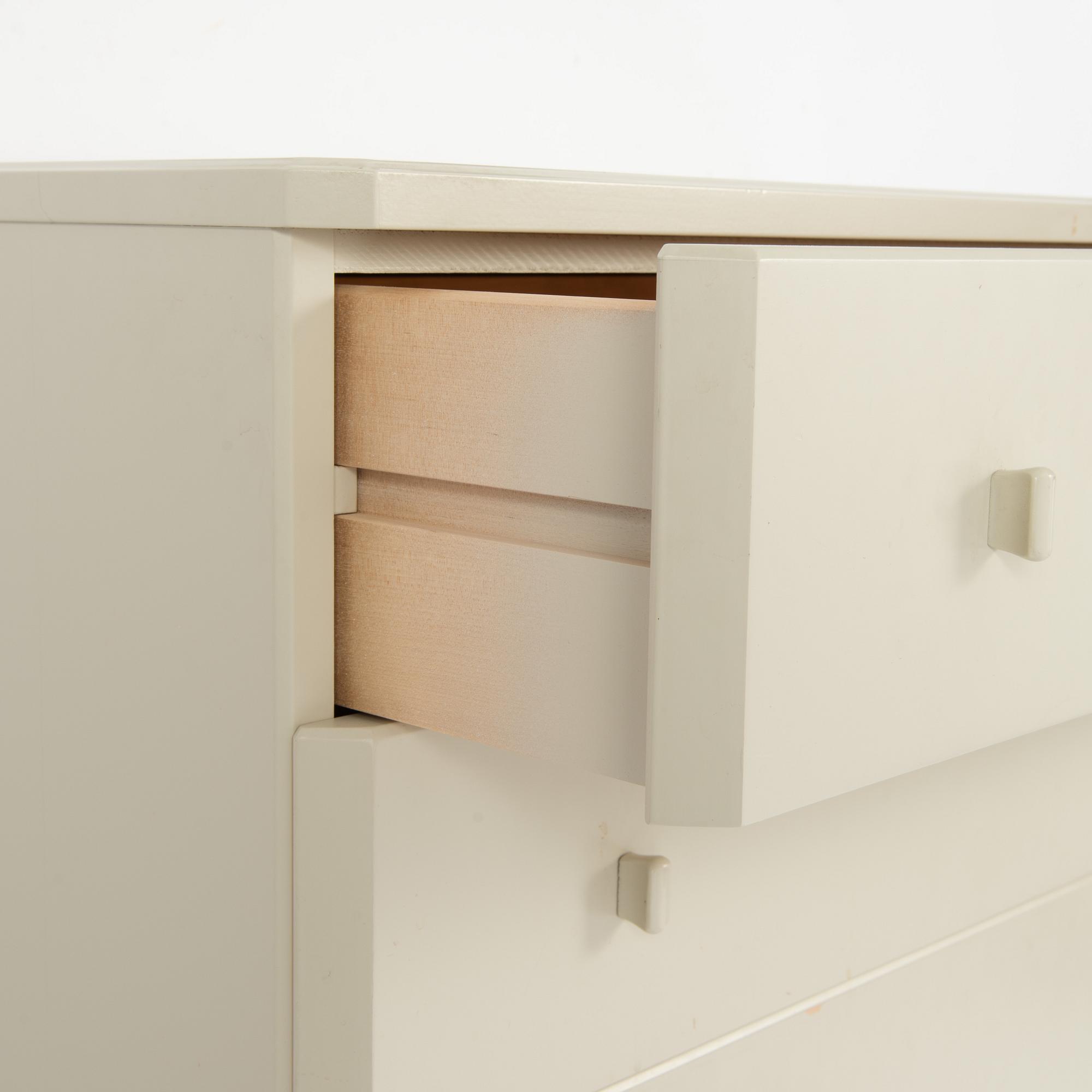 Carl Malmsten, a "Vidar" dresser and a "Vidar" mirror, Sweden, second half of the 20th century.