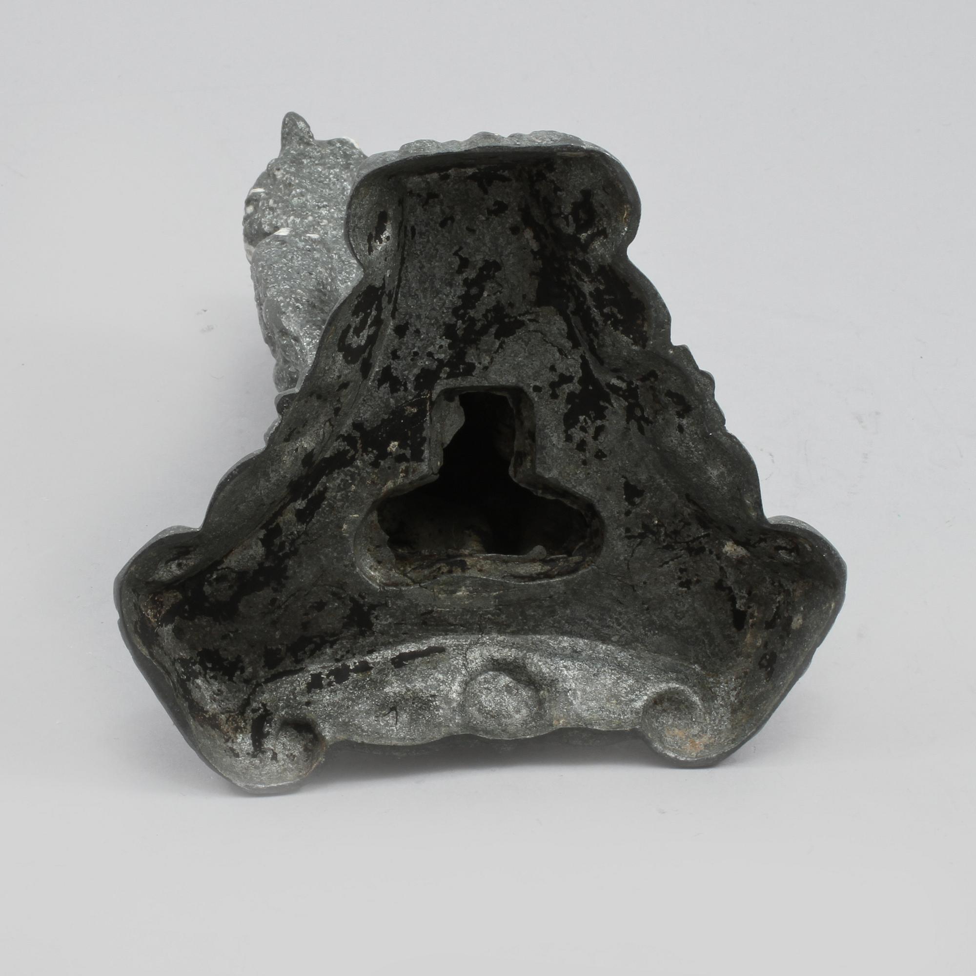 LJUSSTAKE, vitmetall, omkring 1900.