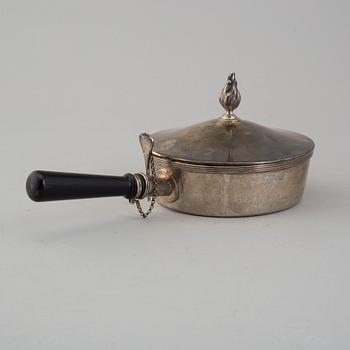 CG HALLBERG, karott med lock, silver, Stockholm, 1914.