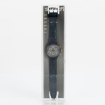 Swatch, Chrono, Timeless Zone, wristwatch, chronograph, 37 mm.