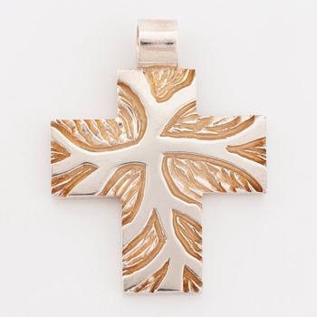 Rolf Karlsson, silver cross pendant.