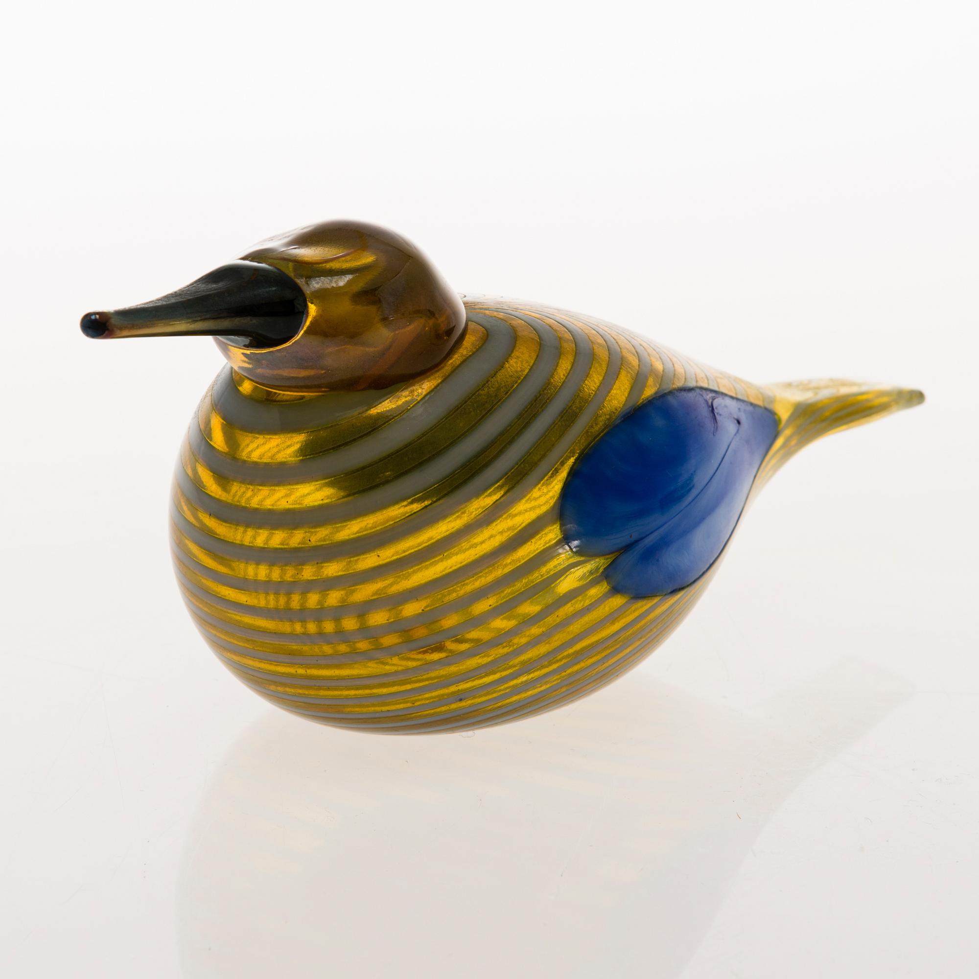 OIVA TOIKKA, ANNUAL BIRD 2004, Blue Scaup Duck, signed O Toikka