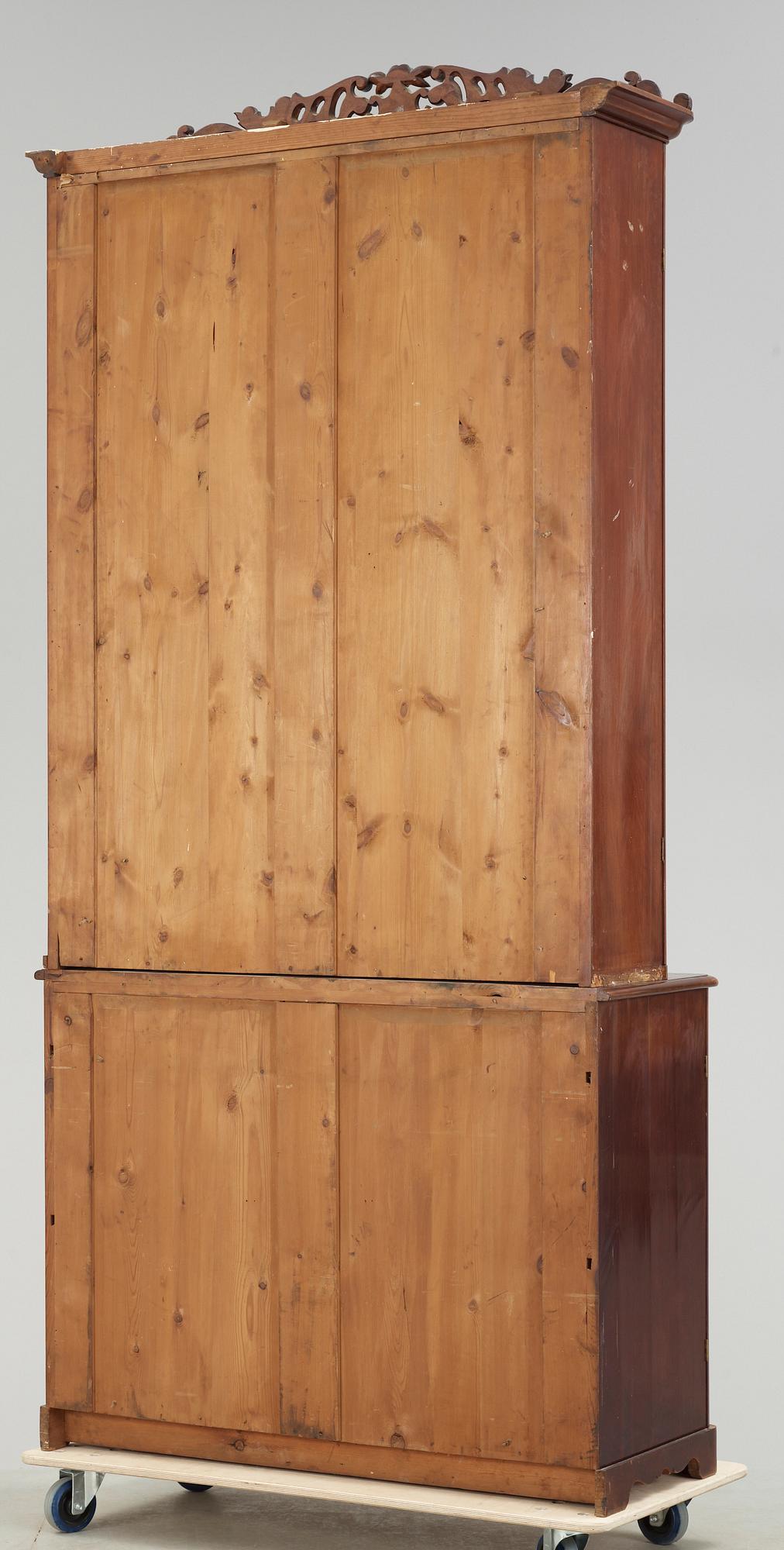 BOKSKÅP, senempire, 1800-tal.