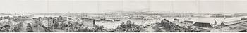 Carl-Johan Billmark, "Panorama de Stockholm pris de la Coupole de l'Eglise de Skeppsholmen".