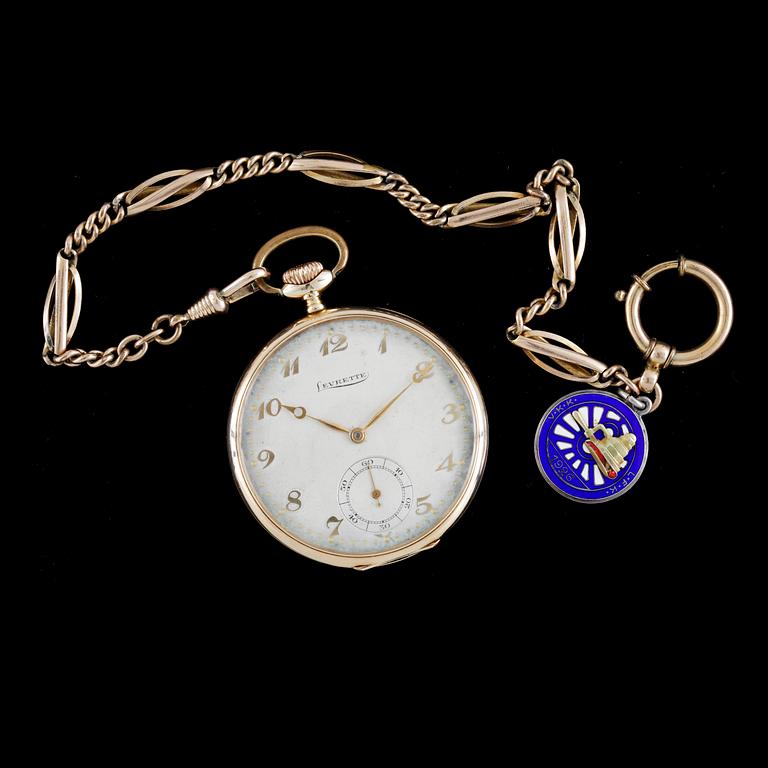 HERRFICKUR, guld 14k, Levrette, 1920-tal.