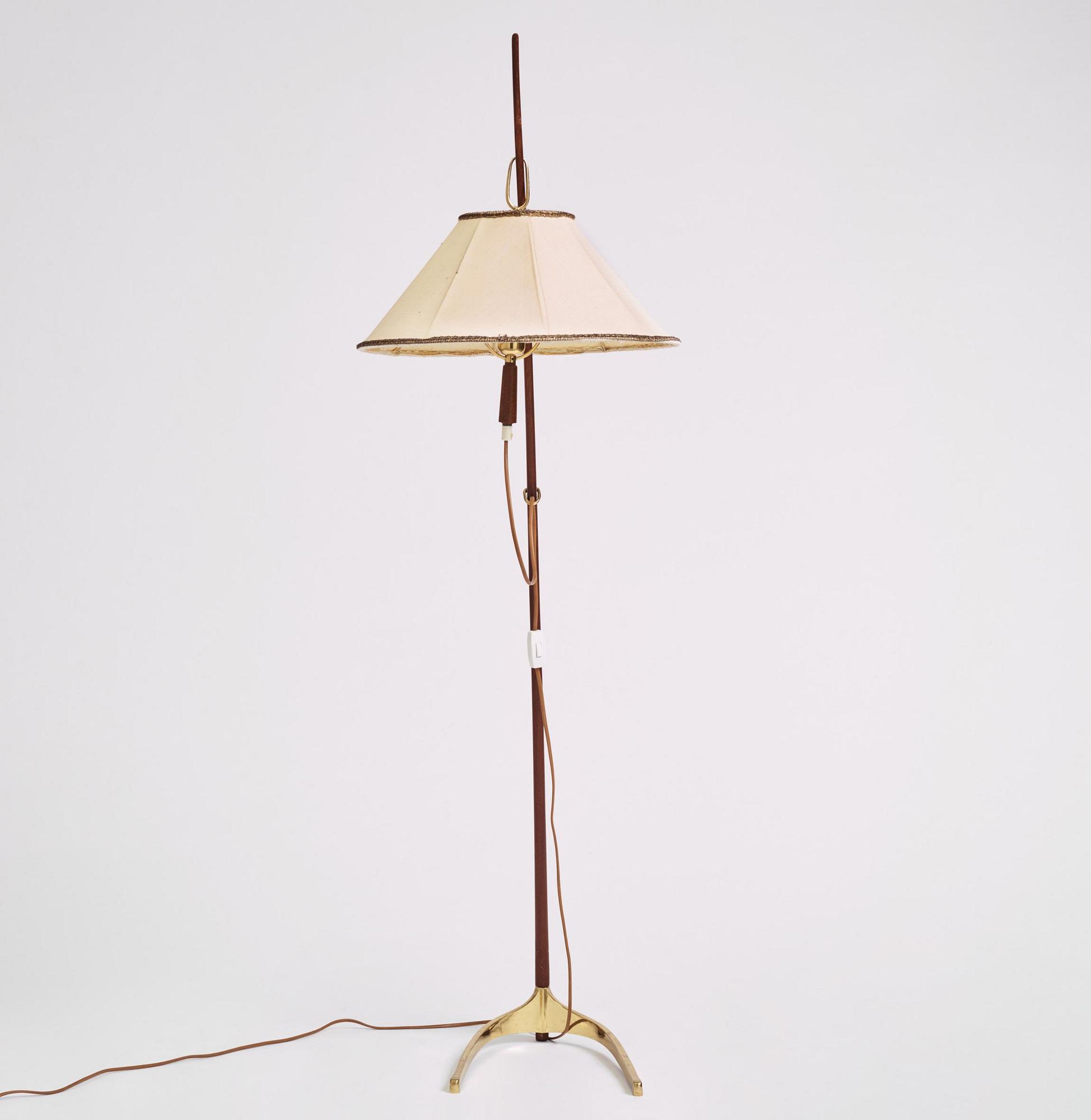 Golvlampa, J. T. Kalmar (1884-1968), modell 2076, 'Dornstab', Wien, Österrike, 1900-talets mitt.