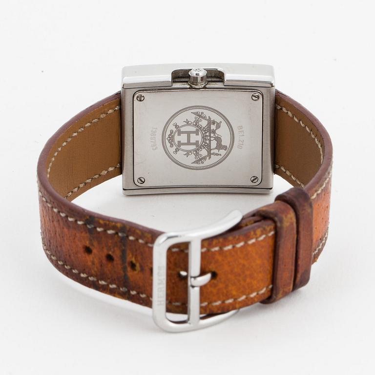 HERMÈS, Belt, wristwatch, 26 x 29 mm.
