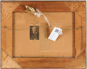 ANTON GENBERG, olja på pannå, signerad samt daterad 1888.