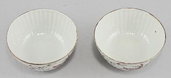 SKÅLAR, 2 par, porslin, Kina, 1900-tal.