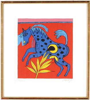 Beverloo Corneille · BEVERLOO CORNEILLE, litografi, signerad och numrerad 47/200, daterad -86.