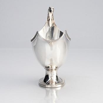 A French silver sauce boat, mark of Paul Duhamel, Paris 1832-45.