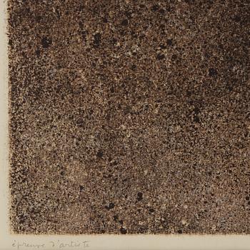 JEAN DUBUFFET, lithograph in color, signed, éprevue d' artiste, dated -59.