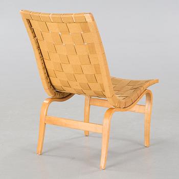 A lounge chair, model "Eva", designed by Bruno Mathsson for Firma Karl Mathsson, dated 1941.