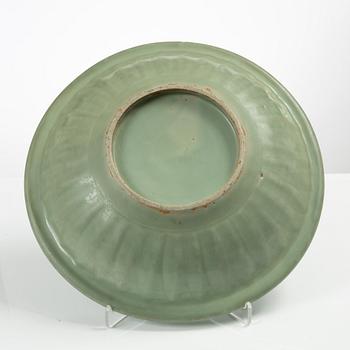 Skålfat, celadon, Kina, Mingdynastin (1368-1644).