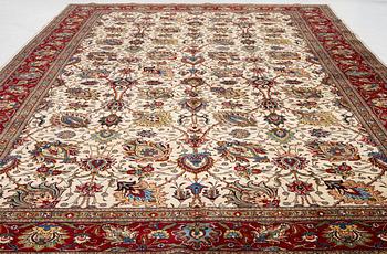 A Tabriz carpet, Northwestern Iran, of Safavid 'palmette' design, c, 483 x 302 cm.