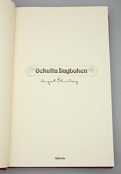 BOK, "Ockulta dagboken" av August Strindberg, faksimil, numr upplaga 192/999, Stockholm 1977.