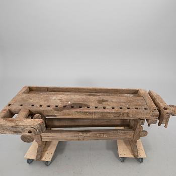 Snickarbänk omkring 1900.