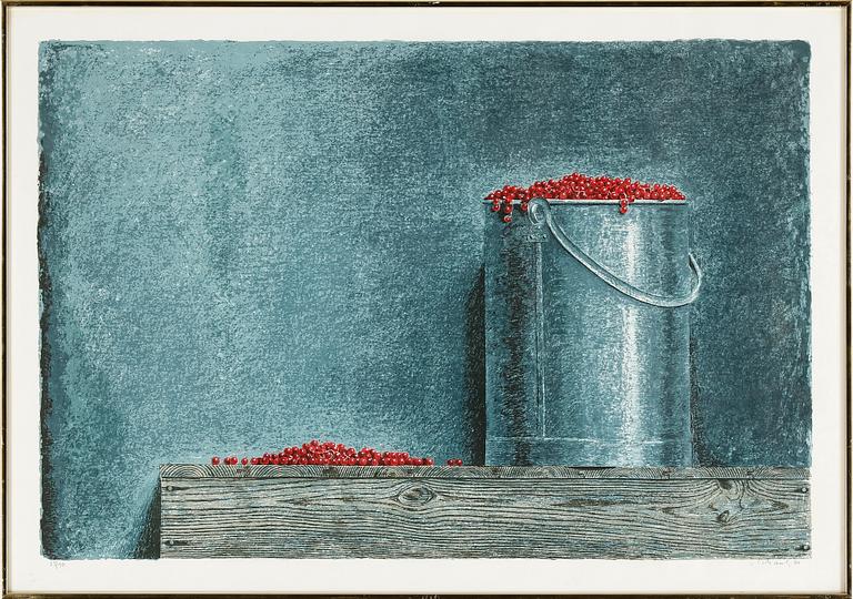 PHILIP VON SCHANTZ, färglitografi. Signerad, numrerad 23/90 och daterad 80.