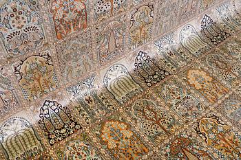 A carpet Silke Kashmir, sk 24X24, ca 372 x 272 cm.