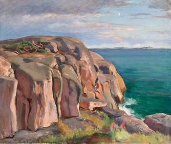 215A. Eero Järnefelt, CLIFFS ON THE SHORE OF KAIVOPUISTO.