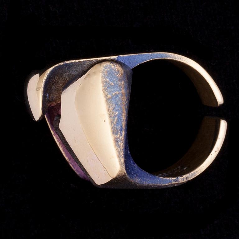 BJÖRN WECKSTRÖM, RING, "Scarab" eldbrons, Lapponia 1970-tal.