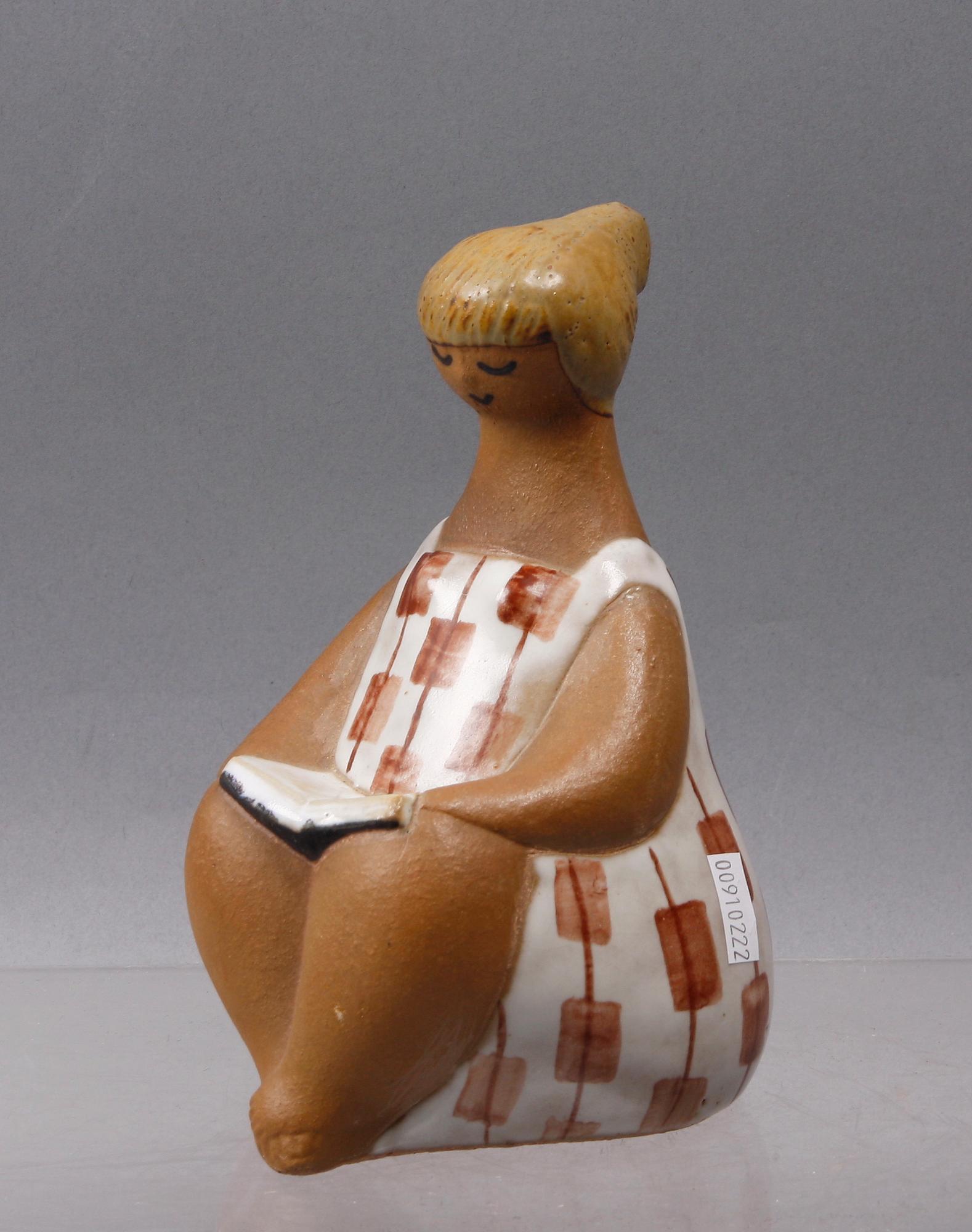 FIGURIN, stengods, "Charlotta", Lisa Larson, Gustavsberg.