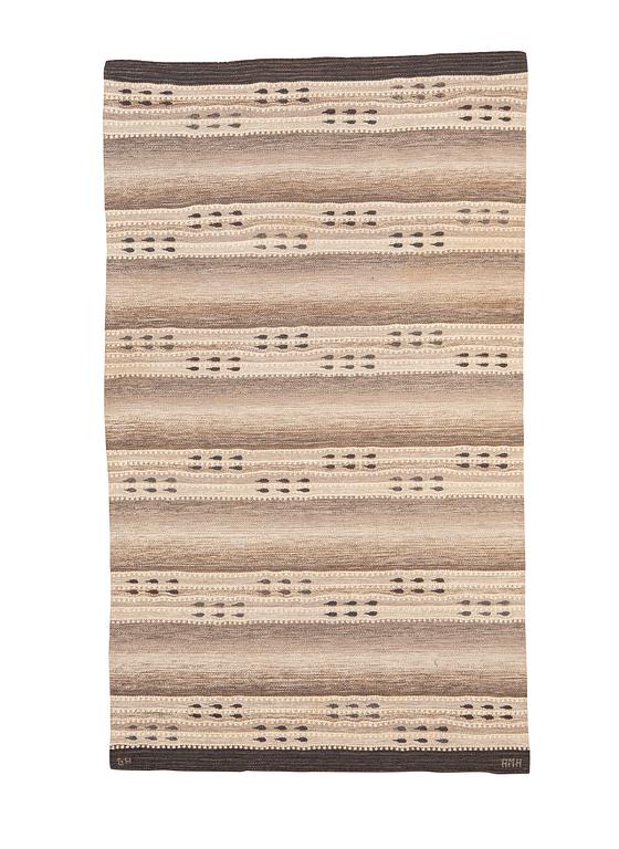 Anna Maria Hoke, a carpet, tapestry weave, ca 278 x 163 cm, signed GH AMH.