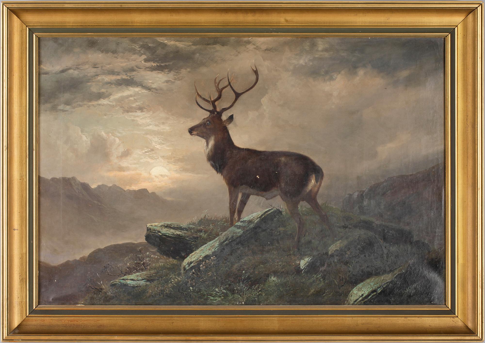 CLARENCE HENRY ROE, olja på duk, sign.