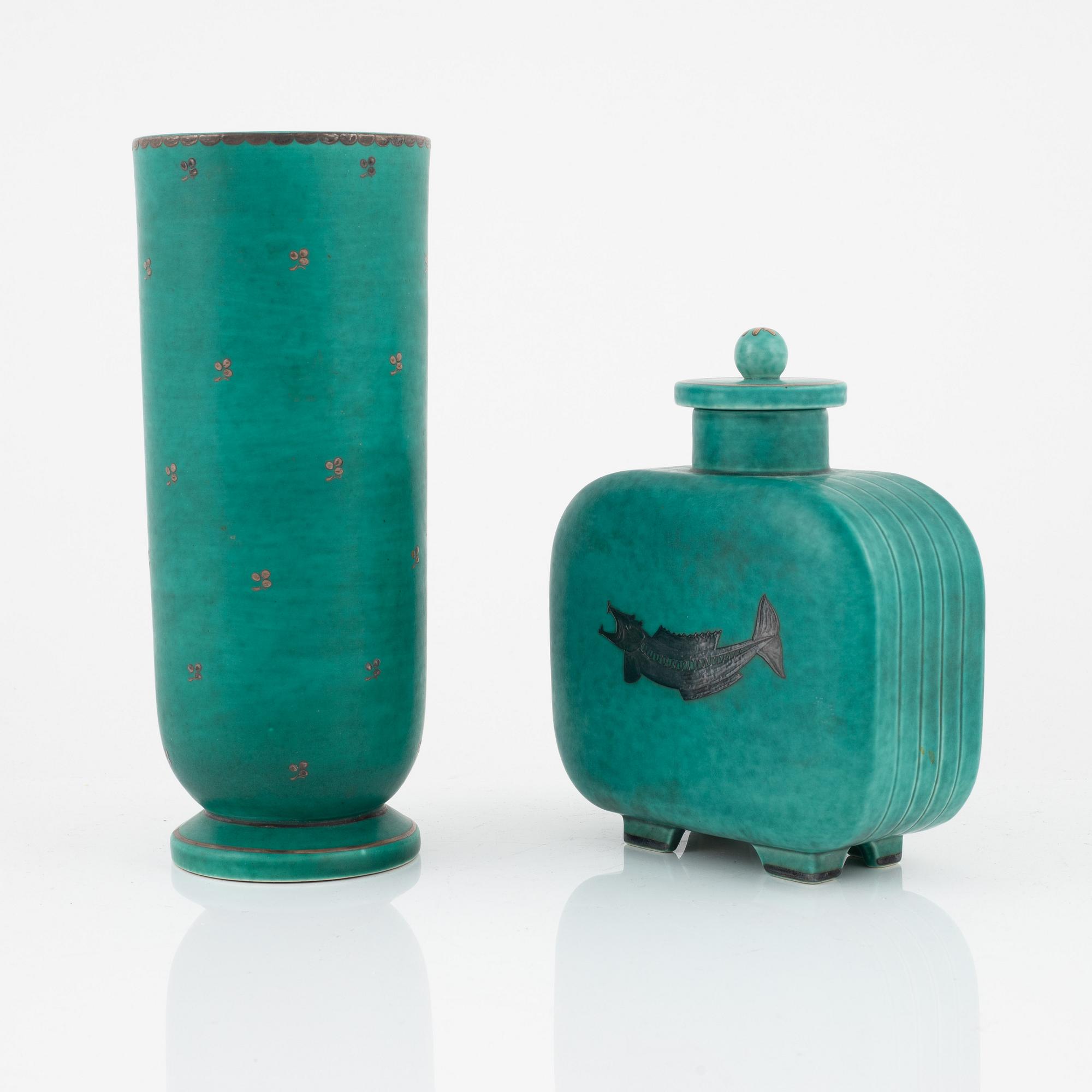 Wilhelm Kåge, vas och lockurna, Argenta.