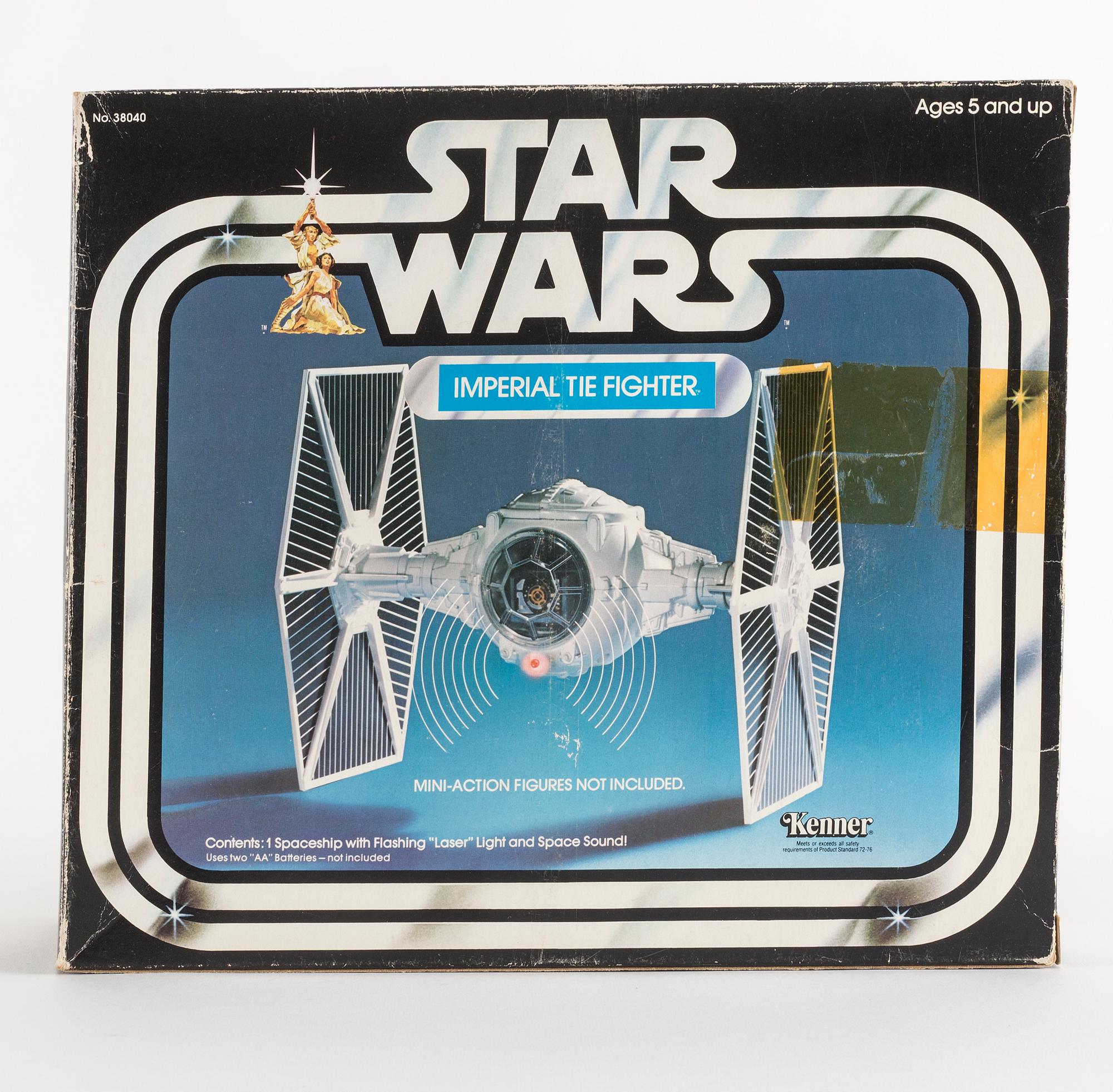 STAR WARS, Imperial Tie fighter i kartong, Kenner, 1978.