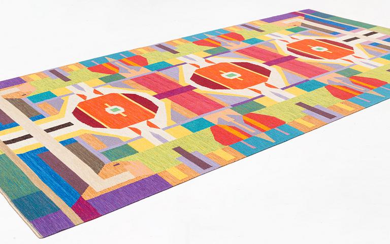 Agda Österberg, a carpet, flat weave and tapestry weave, ca 426 x 223 cm, signed AÖ.