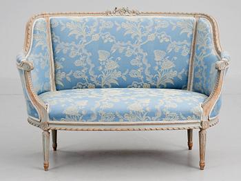 SOFFA, Louis XVI-stil, omkring sekelskiftet 1900.