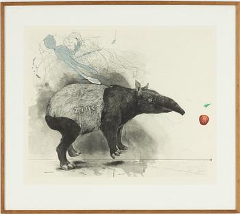 PG Thelander, "Tapir" (Zinc).