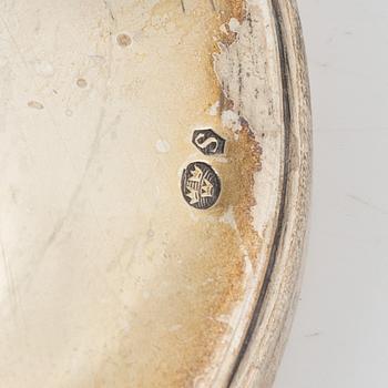 Six English silver beakers, 19th Century.