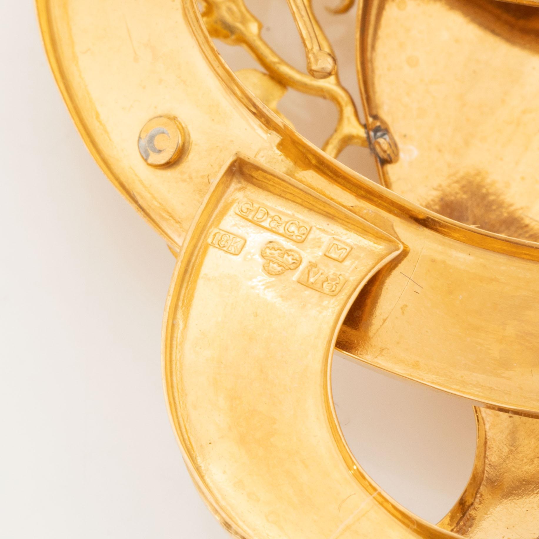 18K gold brooch, Gustaf Dahlgren & Co.