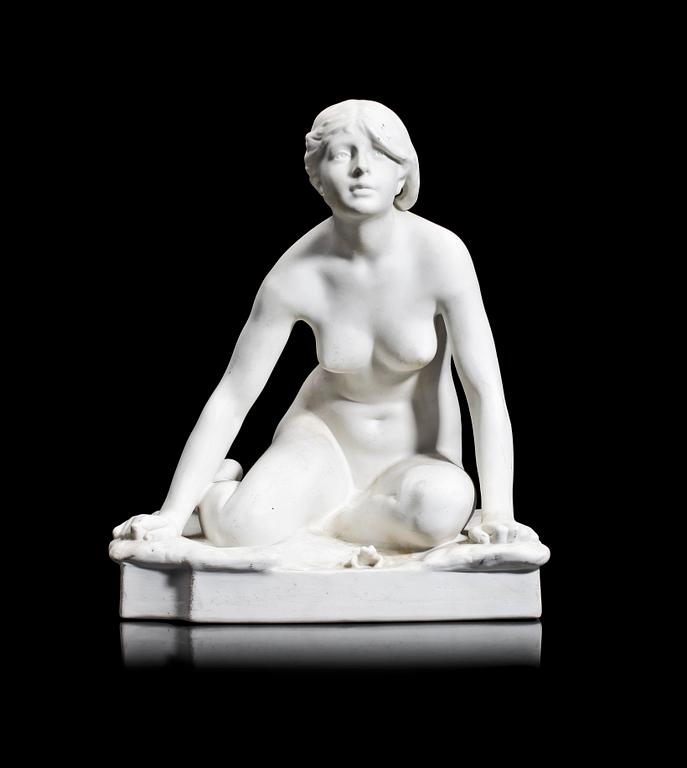 FIGURIN, parian, "Grodan", Per Hasselberg, Gustavsberg, 1920.