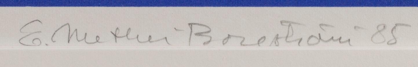 ERNST METHER-BORGSTRÖM, serigrafi, signerad, daterad -85 och numrerad 6/75.